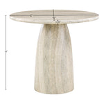 Cosenza Concrete Indoor/Outdoor Counter Height Table in Travertine