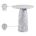 Cosenza Concrete Indoor/Outdoor Counter Height Table in White