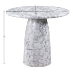 Cosenza Concrete Indoor/Outdoor Counter Height Table in White