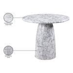 Cosenza Concrete Indoor/Outdoor Counter Height Table in White