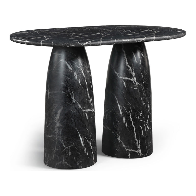 Cosenza Concrete Indoor/Outdoor Counter Height Table (3 Boxes) in Black