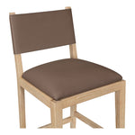 Avon Vegan Leather Counter Stool in Brown