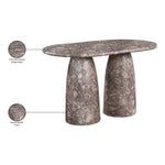 Cosenza Concrete Indoor/Outdoor Counter Height Table (3 Boxes) in Brown