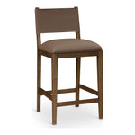 Avon Vegan Leather Counter Stool in Brown