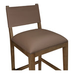 Avon Vegan Leather Counter Stool in Brown