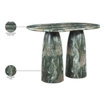 Cosenza Concrete Indoor/Outdoor Counter Height Table (3 Boxes) in Green