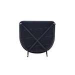 Flor Twill Weave Metal Dining Chair in Black