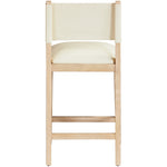 Avon Vegan Leather Counter Stool in Cream