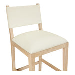 Avon Vegan Leather Counter Stool in Cream