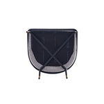 Flor Twill Weave Metal Dining Chair in Gray