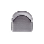 Flor Twill Weave Metal Dining Chair in Gray