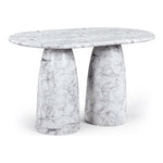 Cosenza Concrete Indoor/Outdoor Counter Height Table (3 Boxes) in White