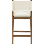 Avon Vegan Leather Counter Stool in Cream