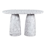 Cosenza Concrete Indoor/Outdoor Counter Height Table (3 Boxes) in White