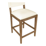 Avon Vegan Leather Counter Stool in Cream