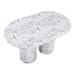 Cosenza Concrete Indoor/Outdoor Counter Height Table (3 Boxes) in White