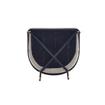 Flor Twill Weave Metal Dining Chair in Wheat