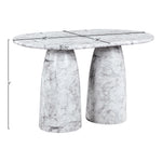 Cosenza Concrete Indoor/Outdoor Counter Height Table (3 Boxes) in White