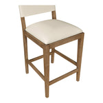 Avon Vegan Leather Counter Stool in Beige
