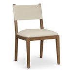Avon Vegan Leather Dining Side Chair in Beige