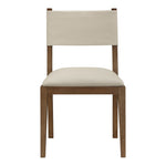 Avon Vegan Leather Dining Side Chair in Beige
