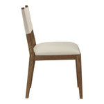Avon Vegan Leather Dining Side Chair in Beige
