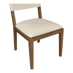 Avon Vegan Leather Dining Side Chair in Beige