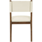 Avon Vegan Leather Dining Side Chair in Cream