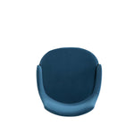 Kara Wood Upholstered Dining Chair in Blue