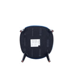 Kara Wood Upholstered Dining Chair in Blue