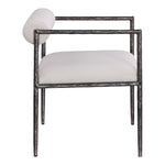 Axis Linen Textured Fabric Upholstered Dining Chair in Beige