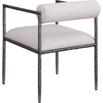 Axis Linen Textured Fabric Upholstered Dining Chair in Beige