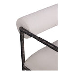 Axis Linen Textured Fabric Upholstered Dining Chair in Beige