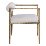 Axis Linen Textured Fabric Upholstered Dining Chair in Beige