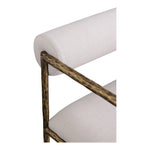 Axis Linen Textured Fabric Upholstered Dining Chair in Beige