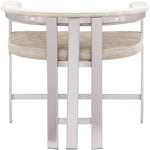 Marcello Velvet Upholstered Counter Stool in Beige
