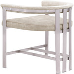 Marcello Velvet Upholstered Counter Stool in Beige