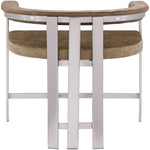 Marcello Velvet Upholstered Counter Stool in Brown