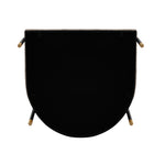 Lia Chenille Metal Armchair in Stone