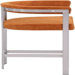 Marcello Velvet Upholstered Counter Stool in Cognac