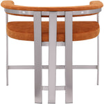 Marcello Velvet Upholstered Counter Stool in Cognac