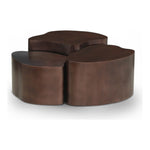 Banyan Iron Coffee Table in Brown