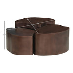 Banyan Iron Coffee Table in Brown