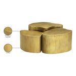 Banyan Iron Coffee Table in Gold