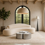 Banyan Iron Coffee Table in Silver
