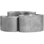 Banyan Iron Coffee Table in Silver