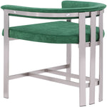 Marcello Velvet Upholstered Counter Stool in Green