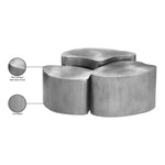 Banyan Iron Coffee Table in Silver