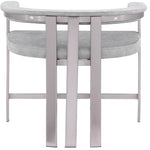 Marcello Velvet Upholstered Counter Stool in Grey