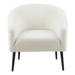 Barlow Faux Fur Upholstered Accent Chair in White